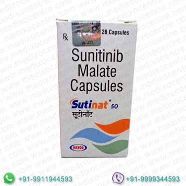 Buy Sunitinib (Sutinat) 50 mg Online at Low Prices At MedixoCentre